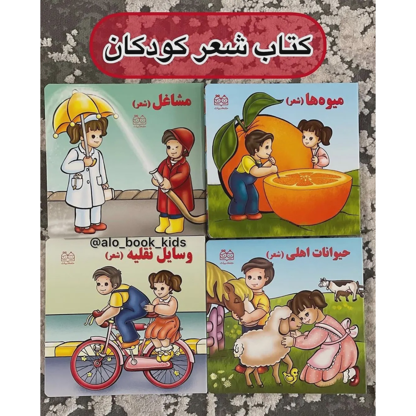 مجموعه کتاب شعر فارسی ( مقوایی و سخت )