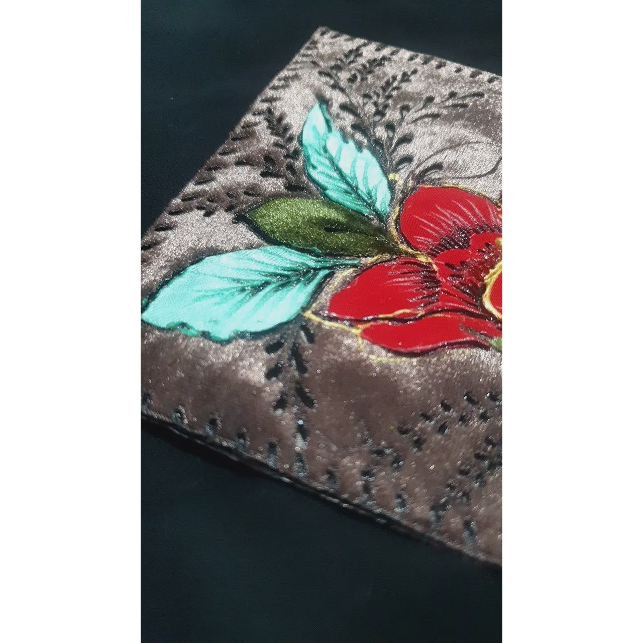 سوخته کاری روی مخمل سایز 15ددر 15 یک