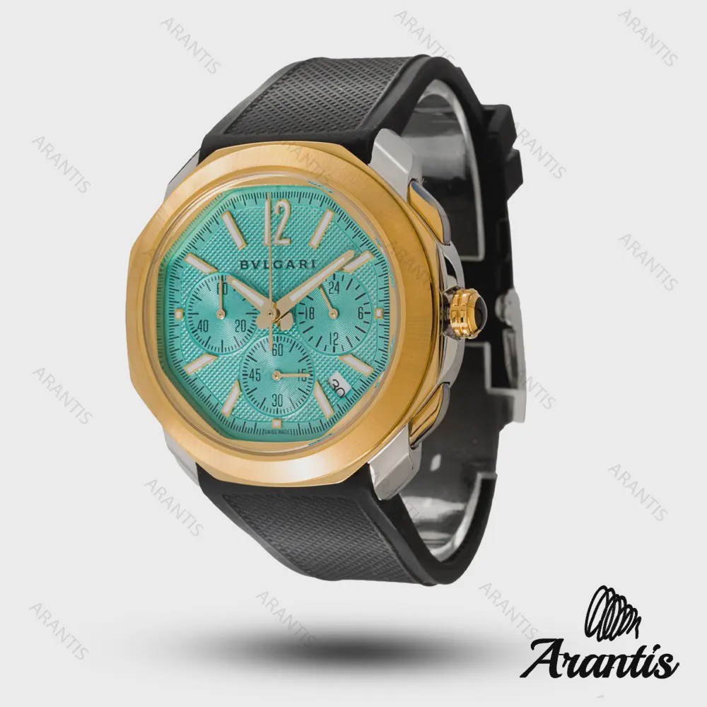 ساعت بولگاری مردانه کرنوگراف octo finissimo اکتو فینیسیمو تیفانی m-10303