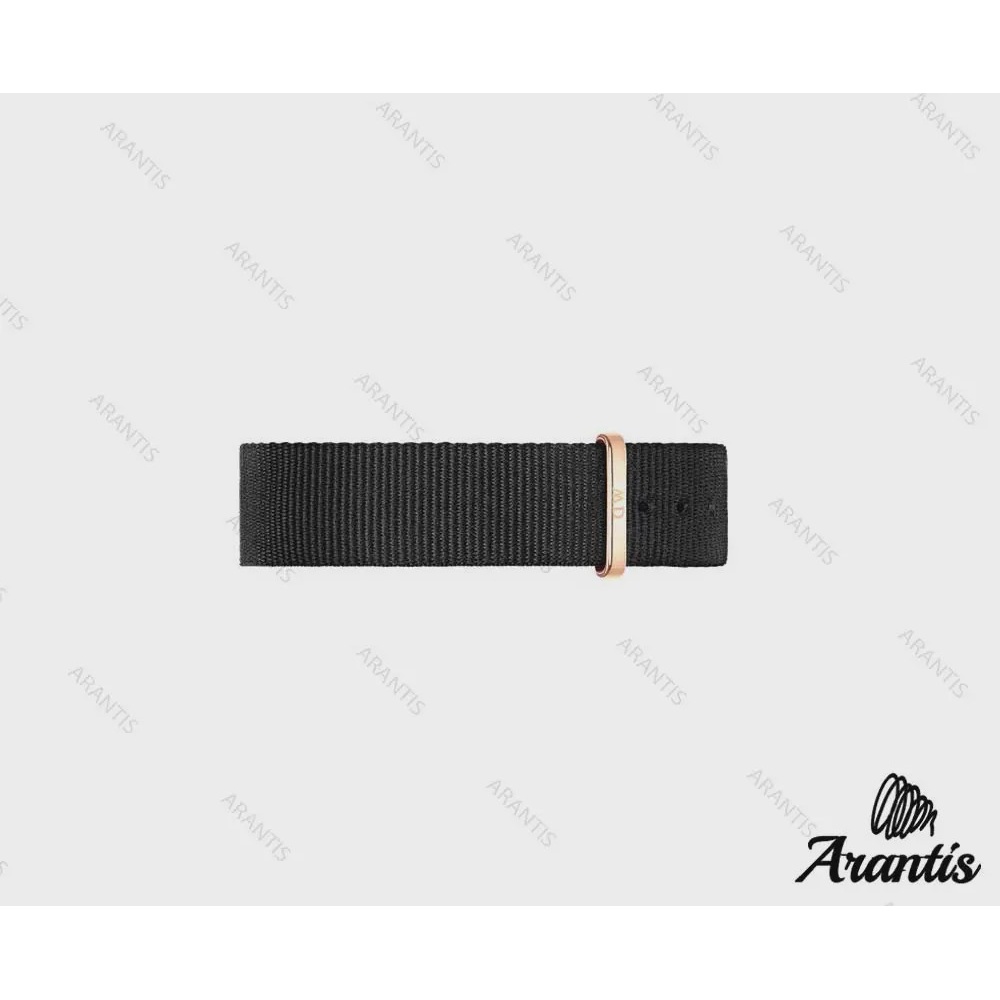 ساعت دنیل ویلینگتون زنانه بند برزنت مشکی w-4453