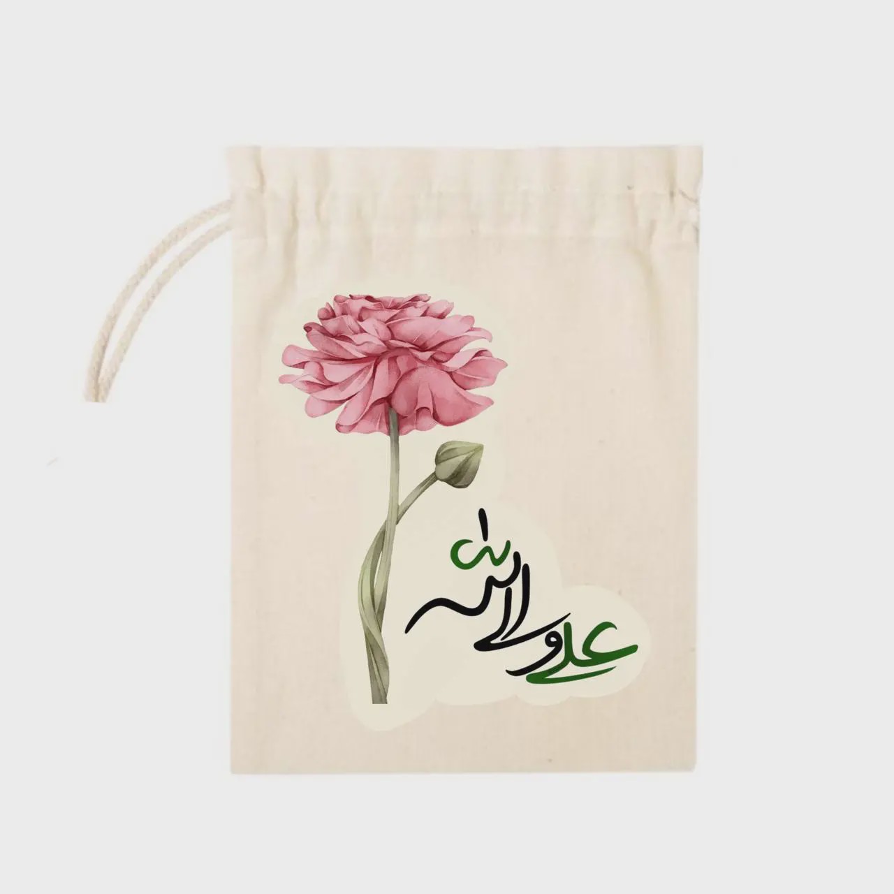 کیسه پارچه ای طرح علی ولی الله(k80339)