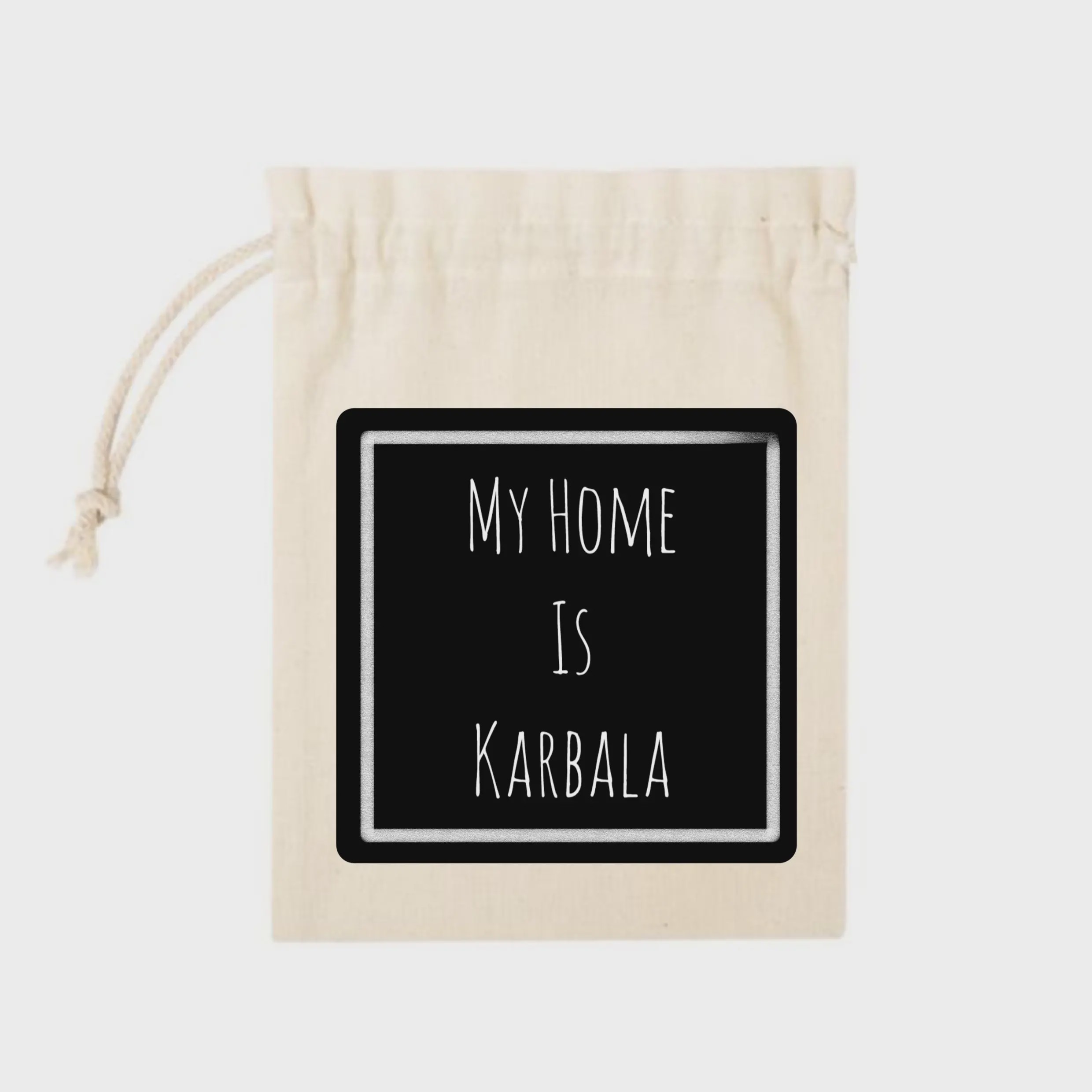کیسه پارچه ای my home is Karbala(k10396)