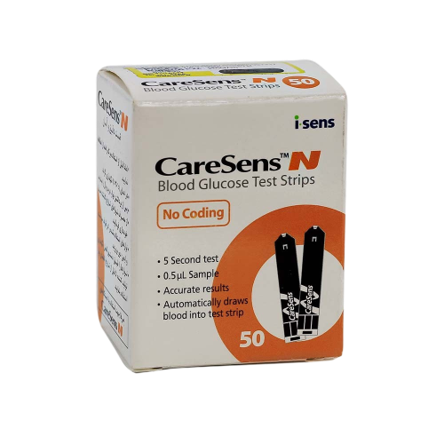 نوار تست قند خون کرسنس ان (CareSens N) بسته 50 عددی