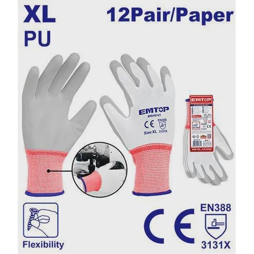 دستکش کار امتاپ مدل EPGV0101 سایز XL - پوشش PU