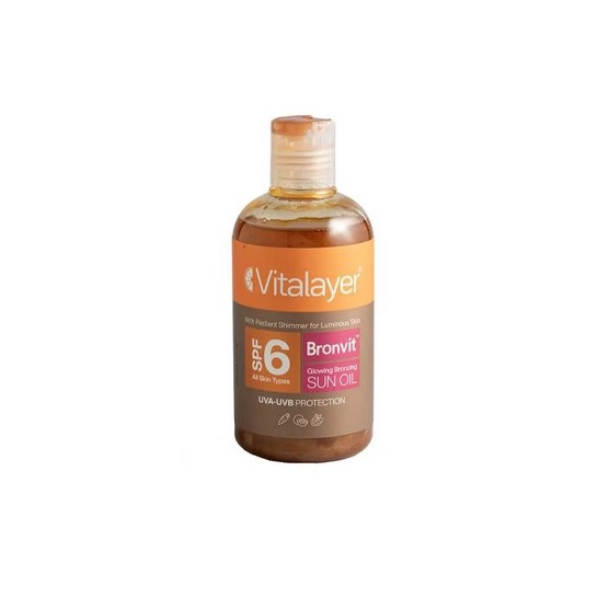روغن آفتاب برنزه کننده اکلیلی SPF6 بدن برن ویت ویتالیر حجم 250 میلی لیتر