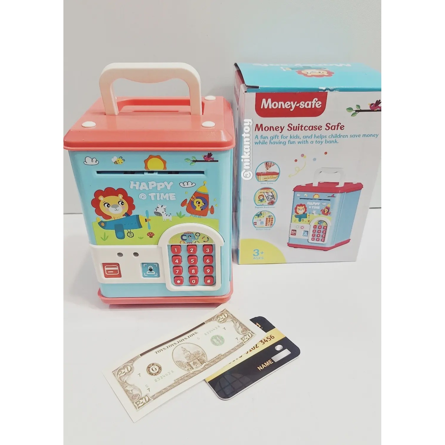 اسباب بازی گاو صندوق قلک موزیکال سنسور چهره دار WF-3015
