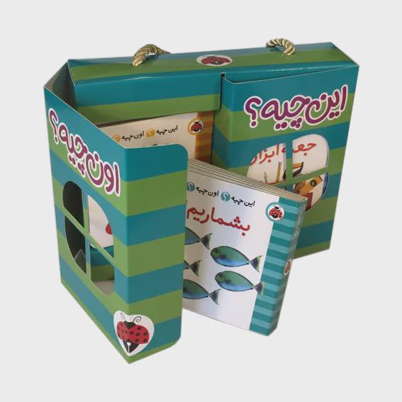 کتاب فرهنگ تصویری این چیه اون چیه؟ (پک سبز 6 جلدی با کیف) انتشارات شهر قلم