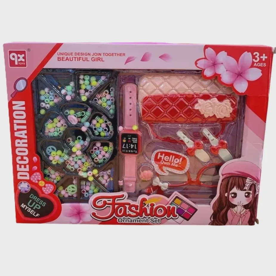 ست اکسسوری دخترانه با کیف،عینک،ساعت QX888 QX TOYS