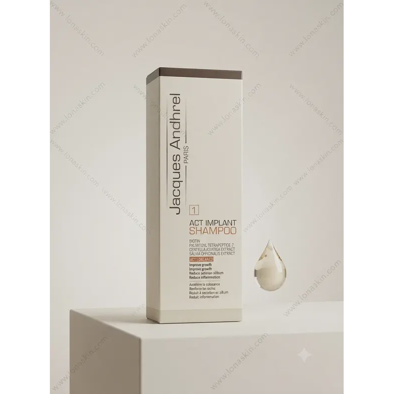 شامپو مناسب موهای کاشته شده ژاک آندرل پاریس Jacques Andhrel Paris Act implant Shampoo