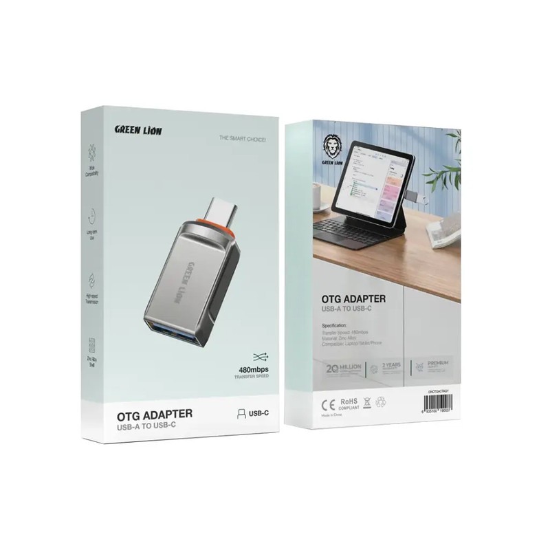 مبدل USB-A به USB-C OTG گرین لاین مدل GNOTGACTAGY