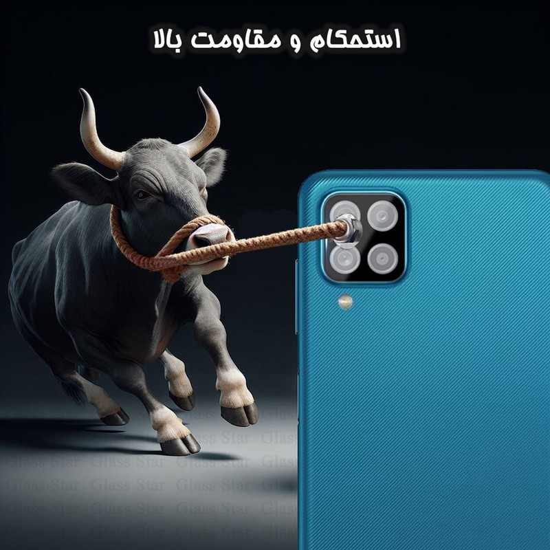 محافظ لنز دوربین گلس استار مدل LENSFS مناسب برای گوشی موبایل سامسونگ Galaxy A12 A12 Nacho M12 F12