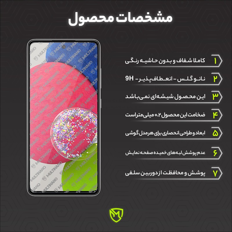 محافظ صفحه نمایش شفاف مولتی نانو مدل X-S1N مناسب برای گوشی موبایل سامسونگ Galaxy A52S 5G