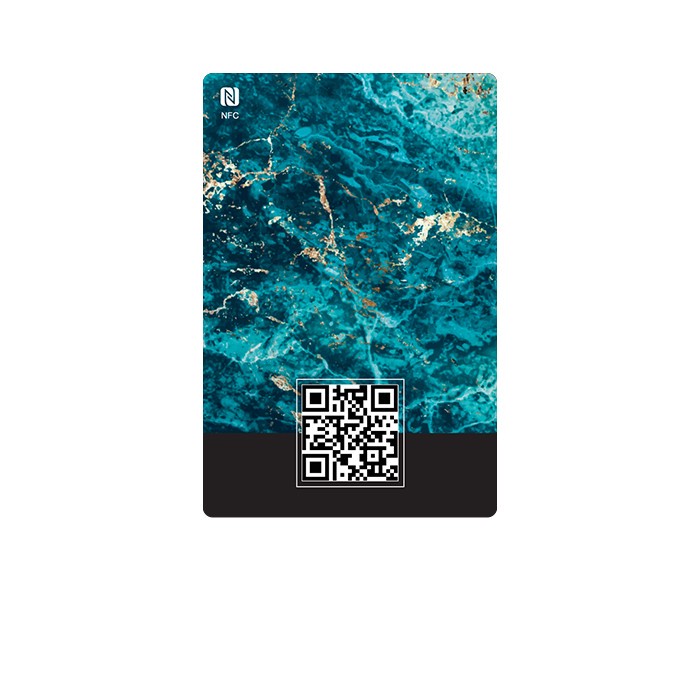 تگ NFC مدل کارت ویزیت هوشمند فیروزه