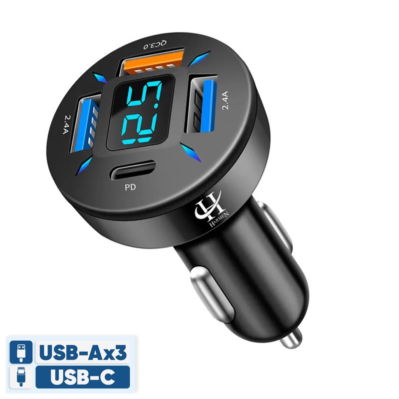 شارژر فندکی هارمن مدل PD4QC3