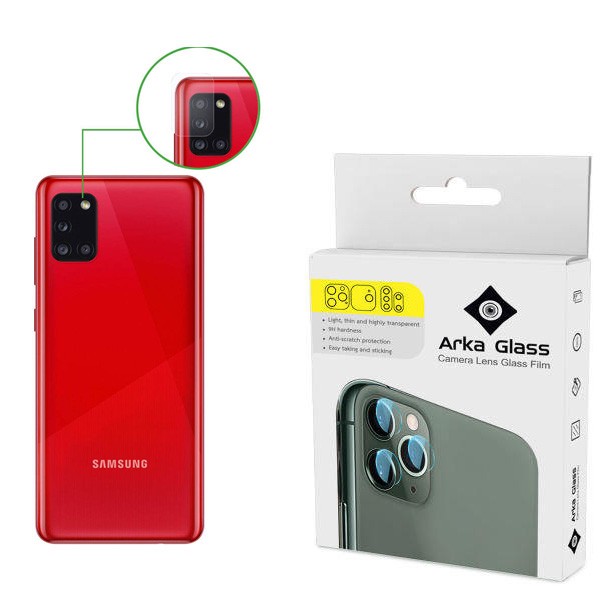 محافظ لنز دوربین آرکا گلس مدل GLA مناسب برای گوشی موبایل سامسونگ Galaxy A31