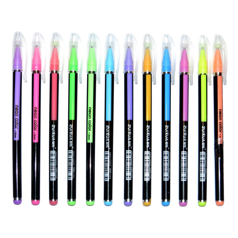 خودکار ژویخوآ مدل neon color بسته 12 عددی