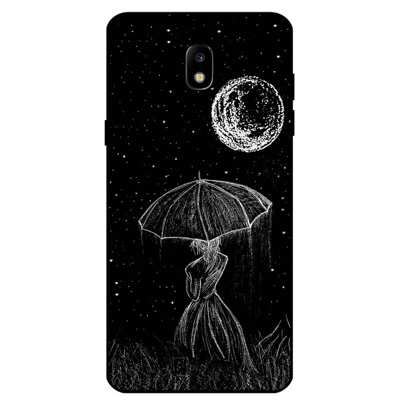 کاور مگافون طرح دختر و ماه مدل 1369 مناسب برای گوشی موبایل سامسونگ Galaxy J5 Pro J530