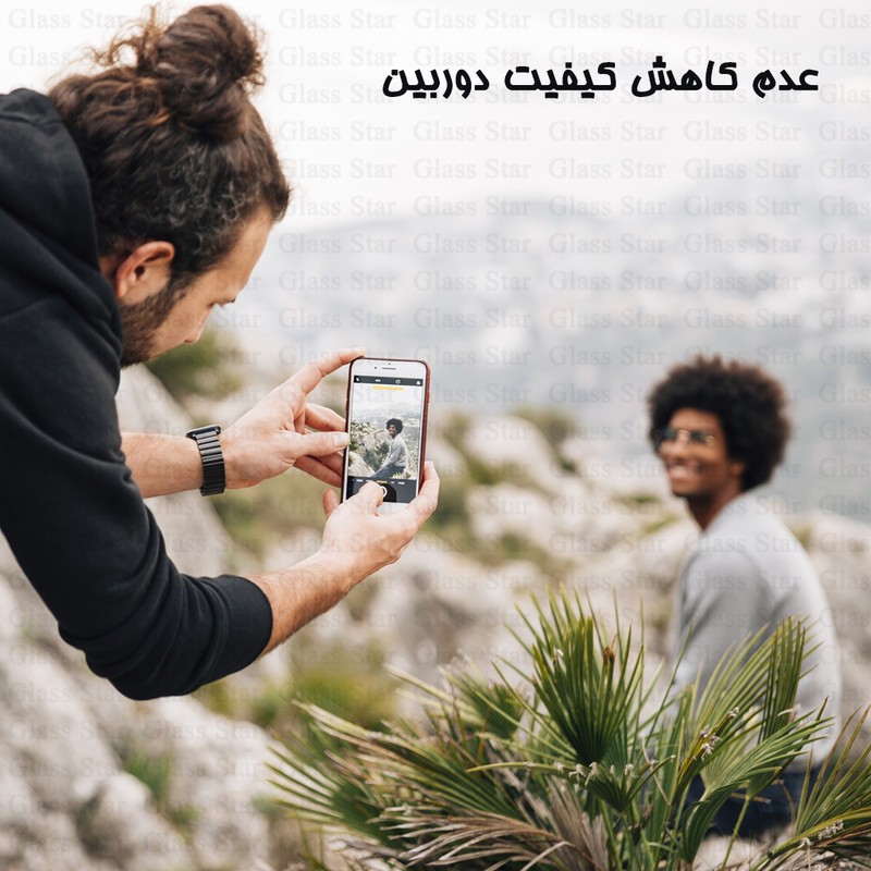 محافظ لنز دوربین گلس استار مدل LENSFS مناسب برای گوشی موبایل سامسونگ Galaxy A12 A12 Nacho M12 F12