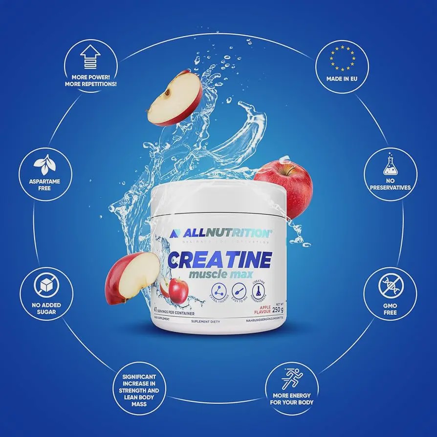 مکمل اورجینال کراتین مونوهیدرات آل نوتریشن 250 گرم All nutrition Creatine muscle max
