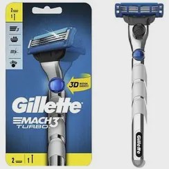 دسته تیغ ژیلت مچ تری توربو با 1یدک Gillette Match 3 Turbo