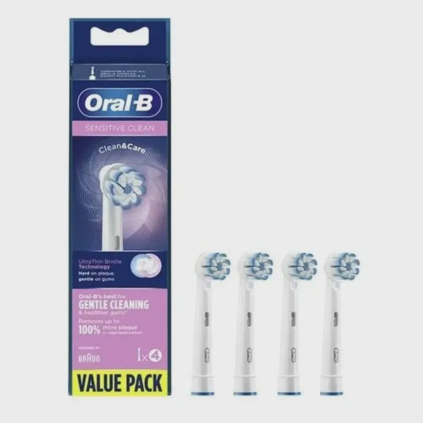 سری یدک مسواک برقی اورال بی 4 عددی Oral B Senstive Clean