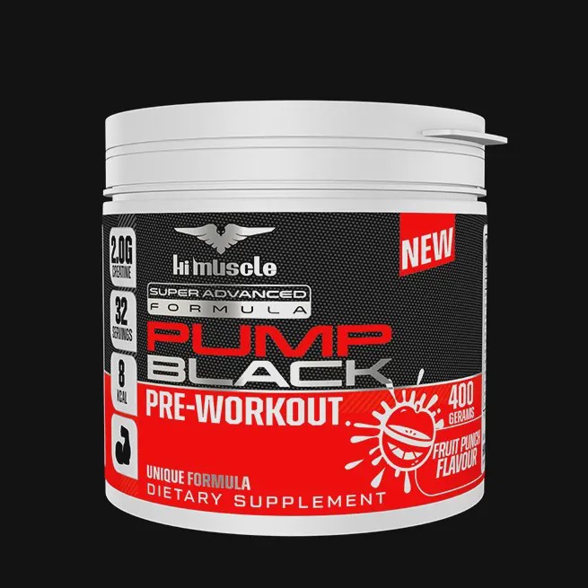 پمپ پودری میوه ای 400گرم های ماسل آلمان hi muscle Pump Black