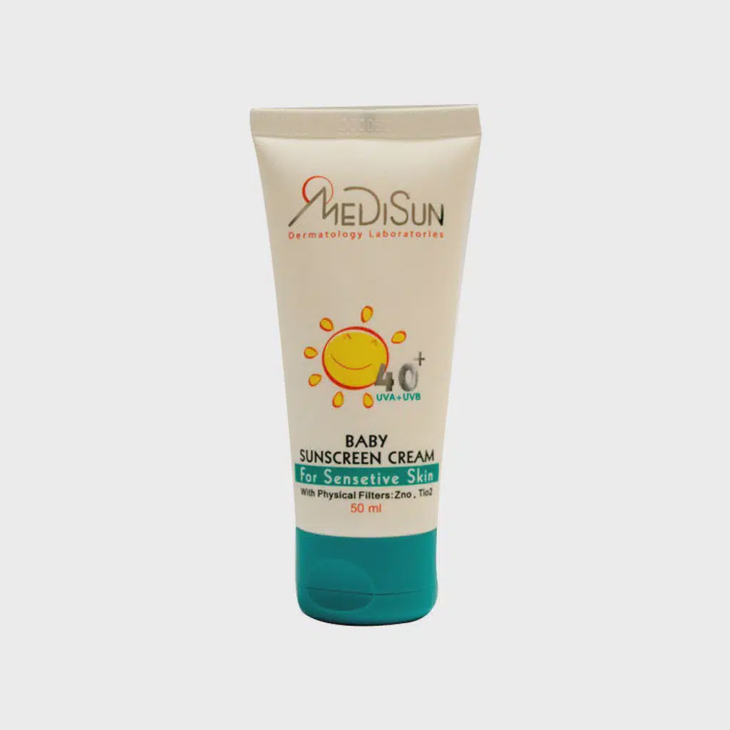 کرم ضد آفتاب کودک مدیسان SPF40 مناسب پوست حساس 50 میلی لیتر