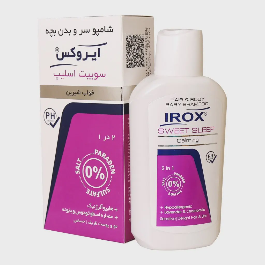 شامپو سر و بدن بچه ایروکس سوییت اسلیپ 2 در 1 حجم 200 گرم