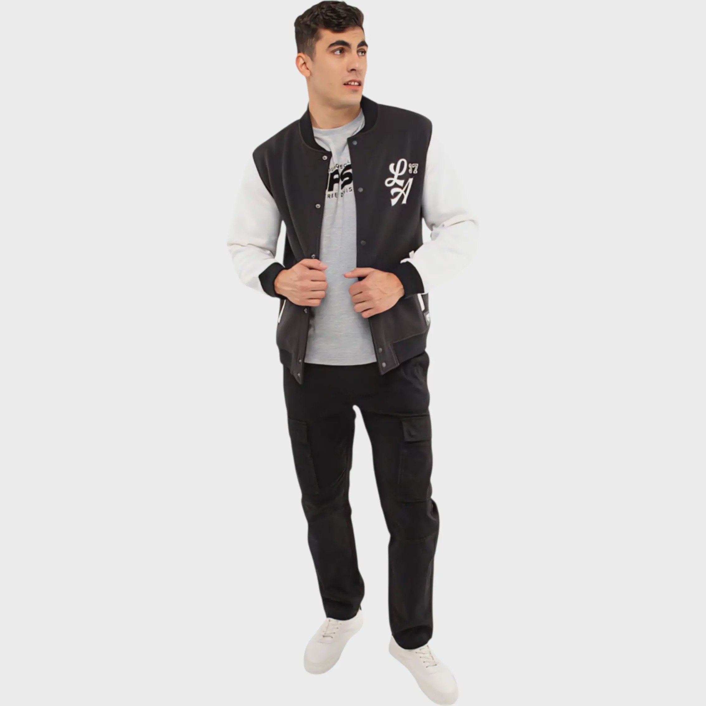بامبرجکت مشکی داخل خز از pull bear کد 127