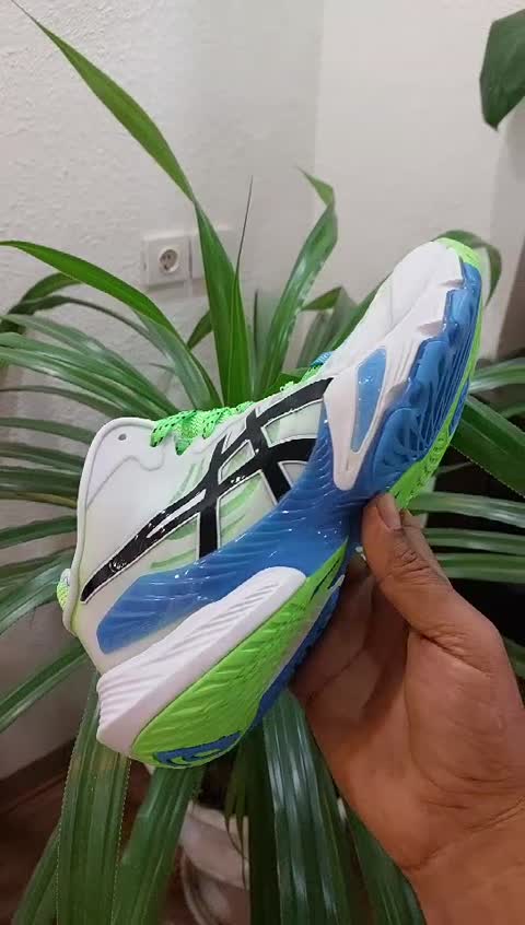 کفش والیبال هندبال بسکتبال اسیکس متارایز مسترکوالیتی رنگ سفید فسفری asics metarise