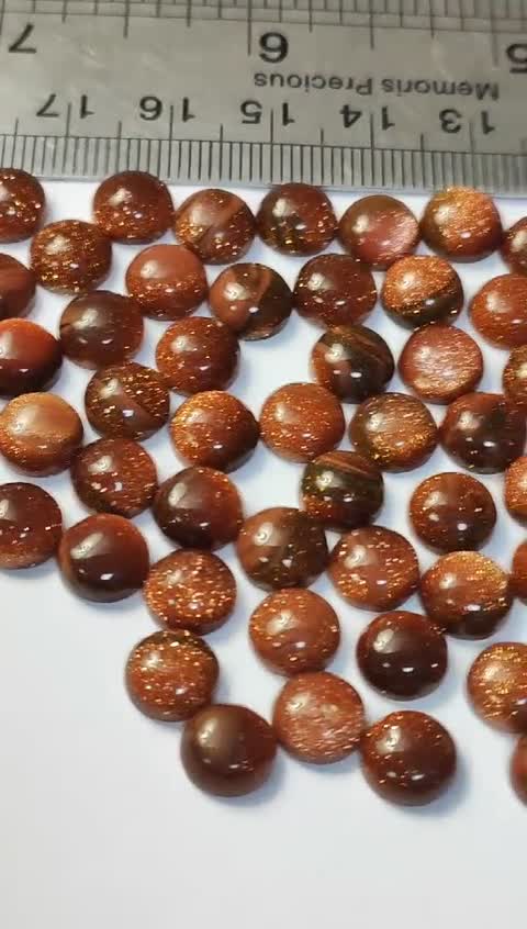 نگین دلربا ی قهوه ای d9 طلاکوب گلدستون