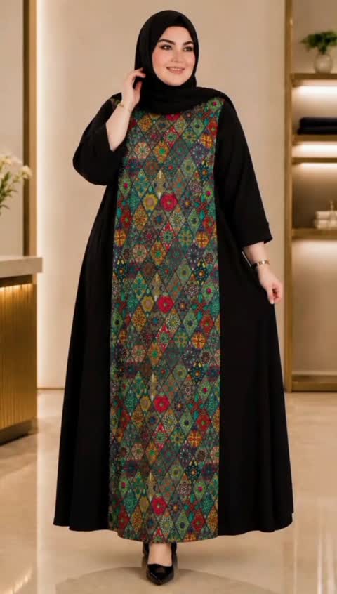 پیراهن ماکسی سنتی سایز بزرگ (ارسال رایگان)