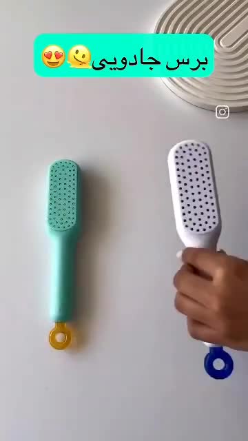 برس مو جادویی دندانه جمع شونده گره بازکن و تمیزشونده Magic Hair Brush