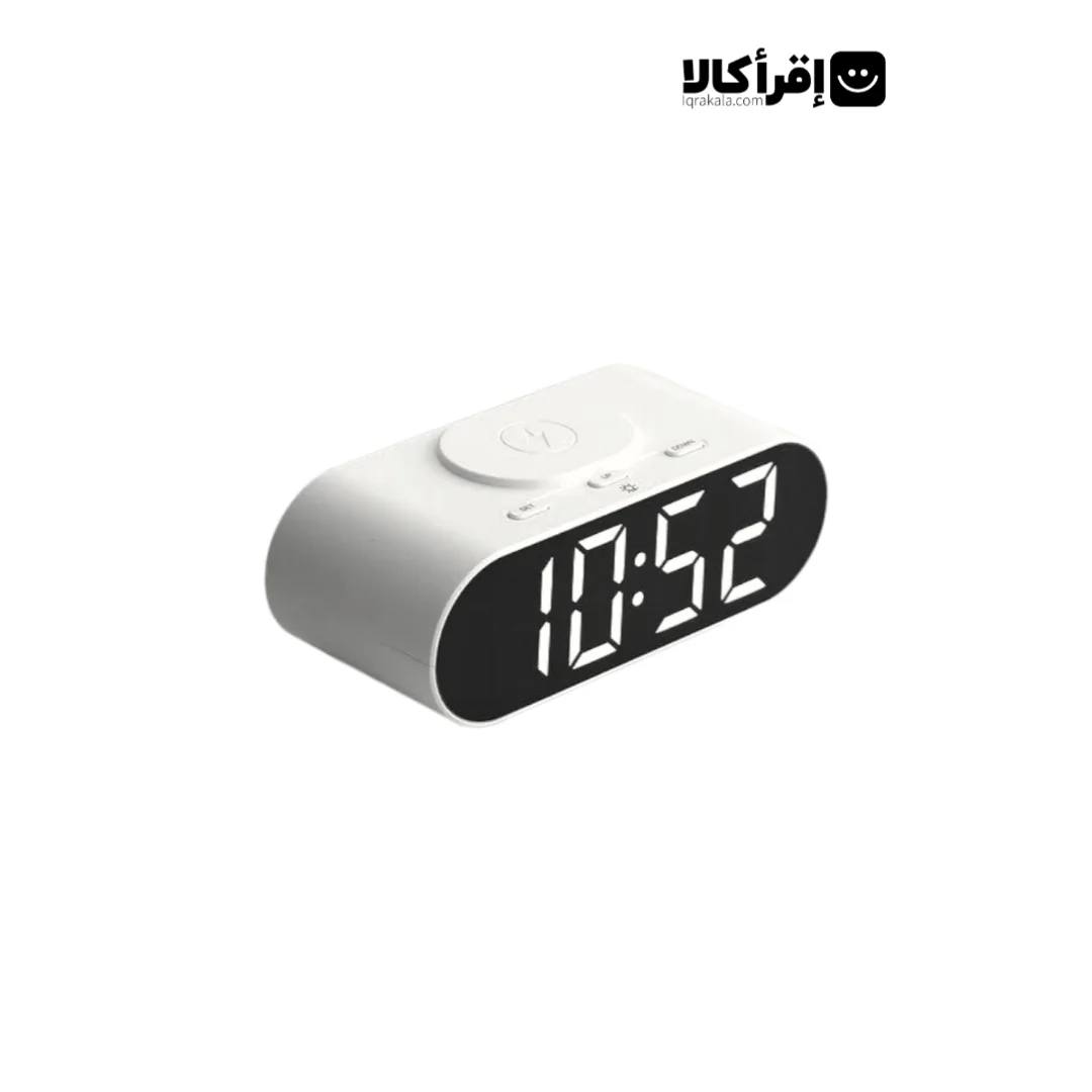 ساعت رومیزی دیجیتال با شارژر وایرلس