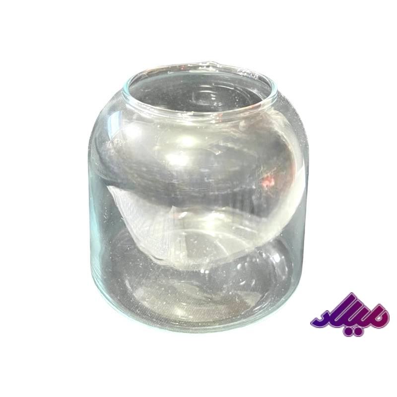 شیشه گلدان مایا ساده قطر دهانه 5 ارتفاع 7.5 سانت