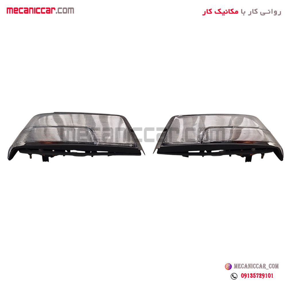 چراغ خطر تمام سفید برفی پژو 405 اسکو