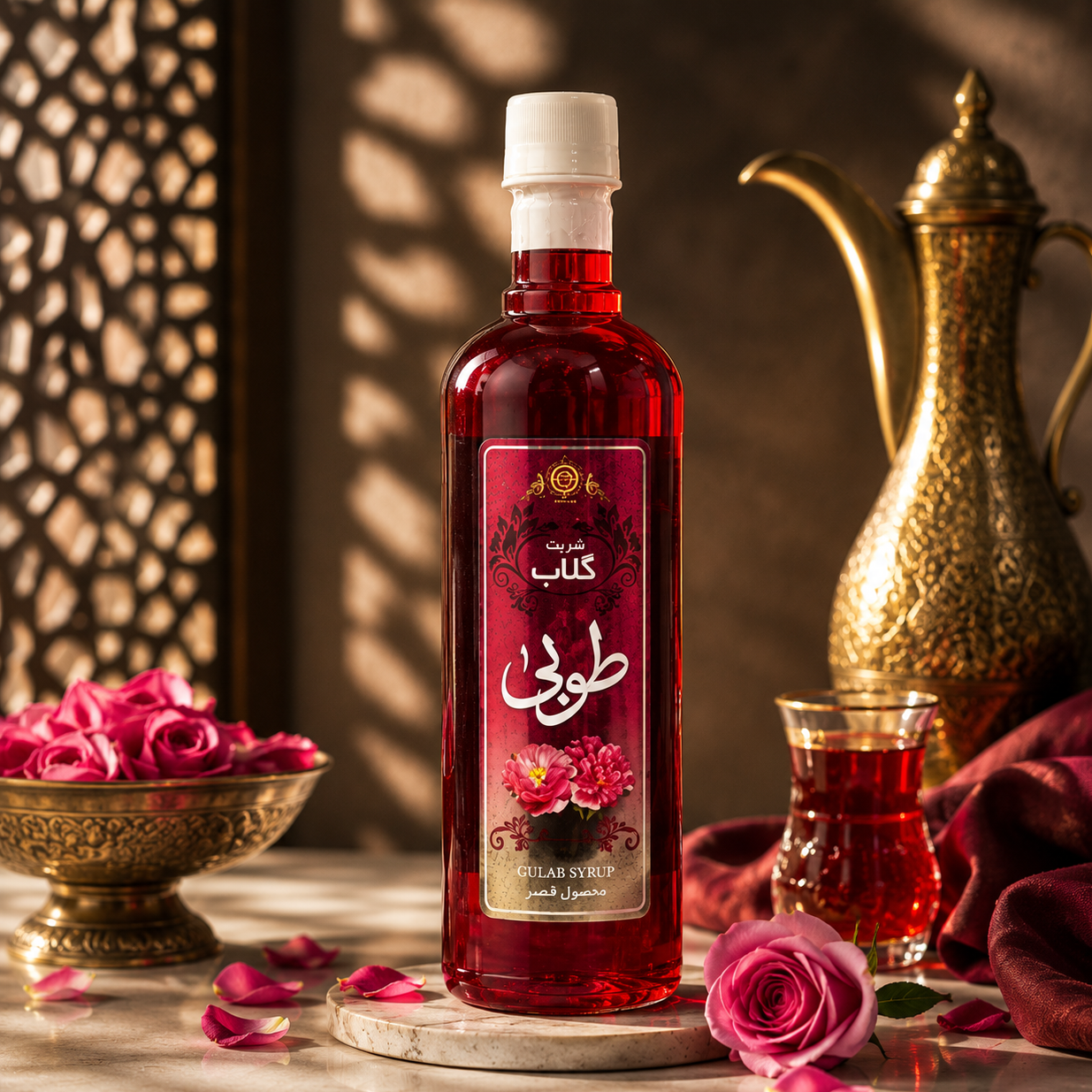 شربت غلیط گلاب طوبی