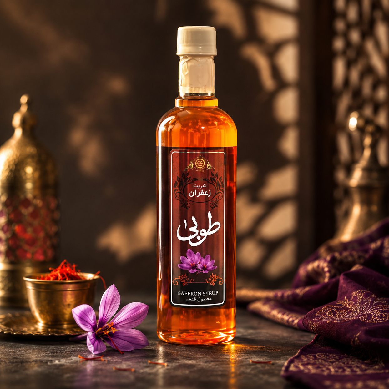 شربت غلیظ زعفران طوبی