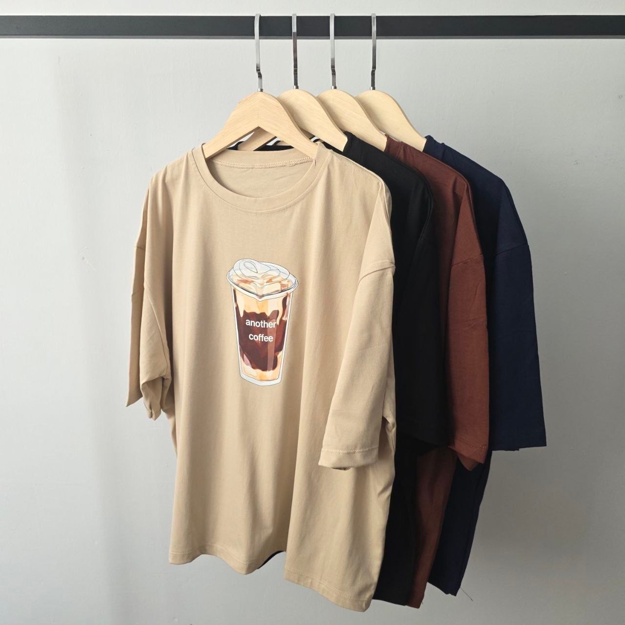 تیشرت باکسی طرح coffee کد 403