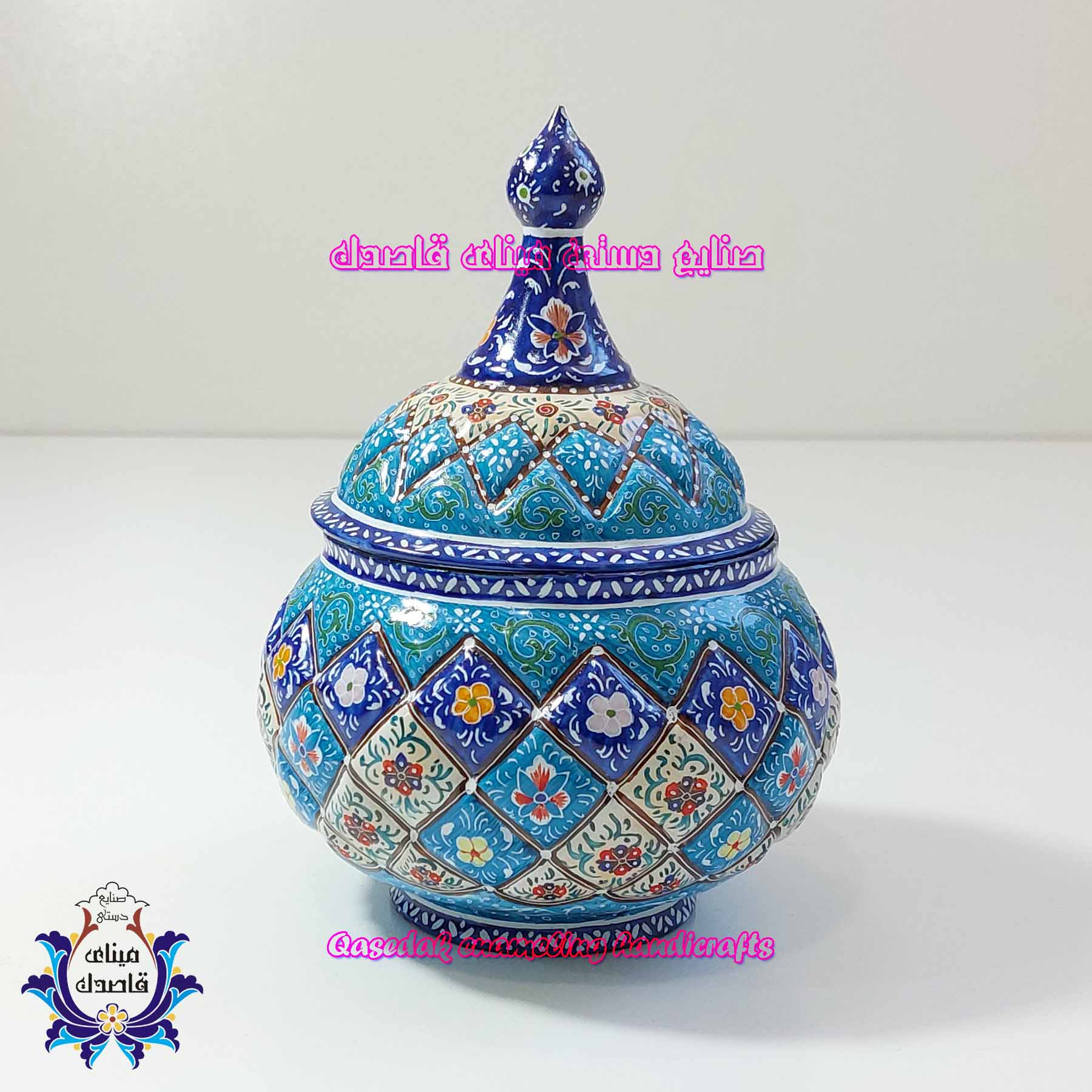قندان میناکاری سایز متوسط کد 2825