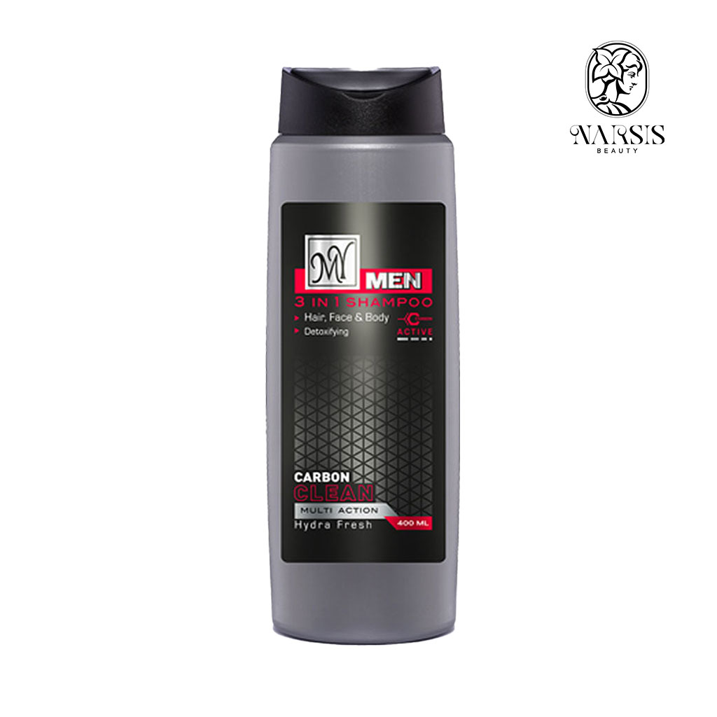  شامپو سر و بدن Carbon Clean مخصوص آقایان مای 400 میلی لیتر نارسیس بیوتی