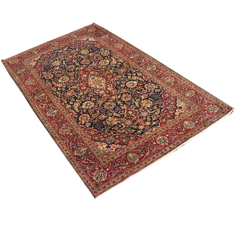قالیچه دستبافت آنتیک کاشان (134×230) سانتیمتر