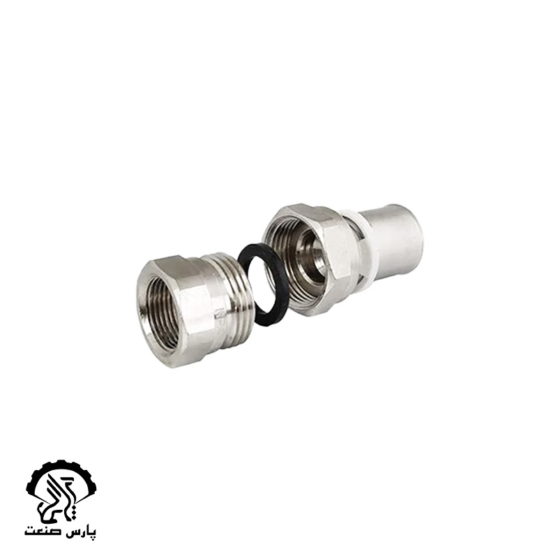 رابط توپیچ با مهره ماسوره پرسی سایز 16x1.2" نیوپایپ