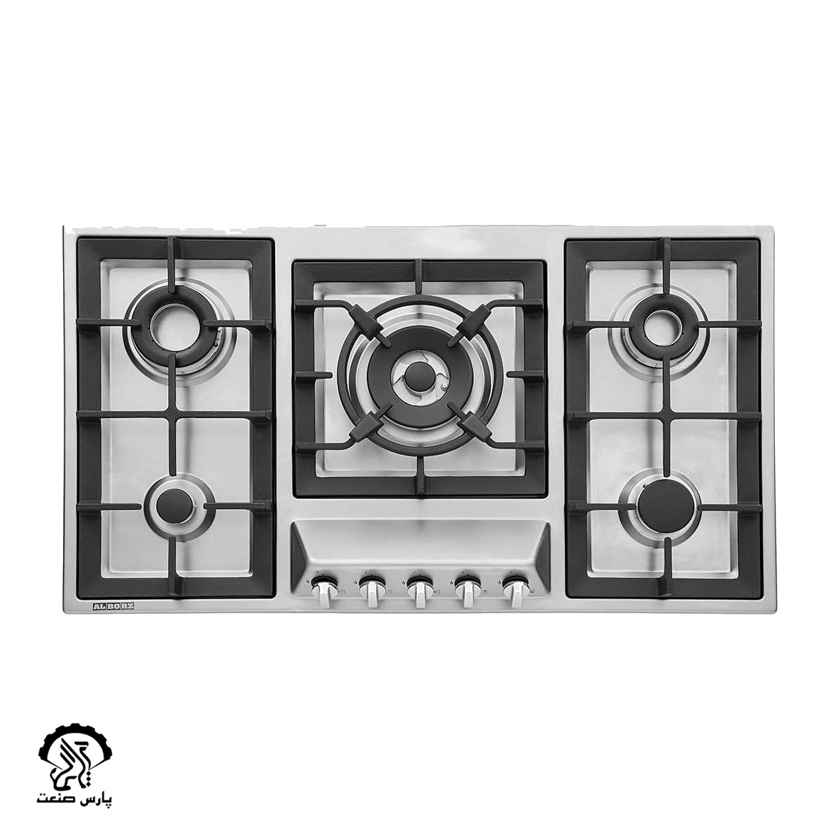 اجاق گاز استیل البرز رومیزی پنج شعله مدل S-5910