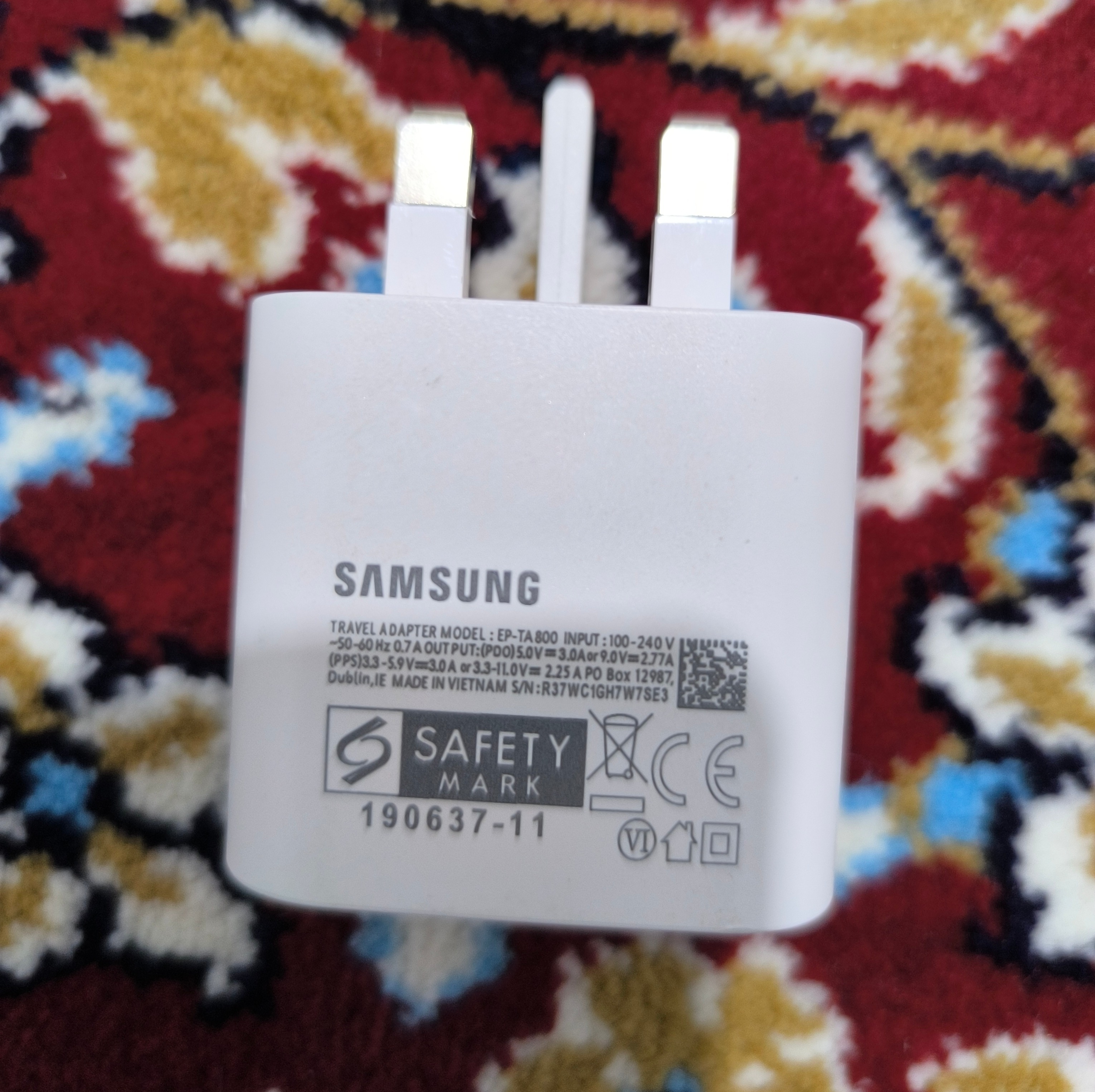 شارژر اصلی سامسونگ Samsung EP-TA800 25 وات