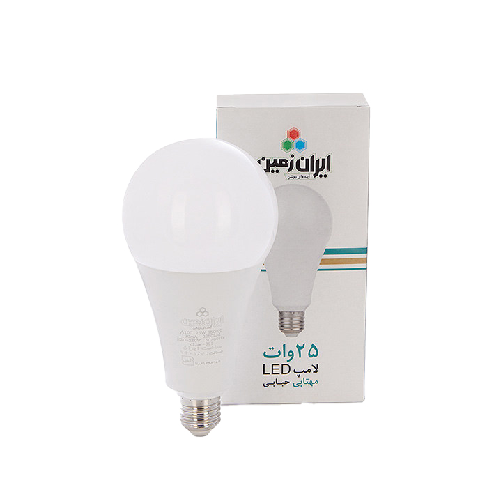 لامپ LED حبابی 25 وات E27 مهتابی ایران زمین