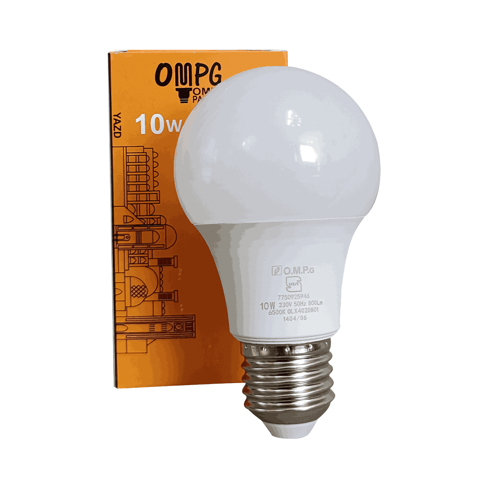 لامپ LED حبابی 10 وات E27 یخی امید پدیده
