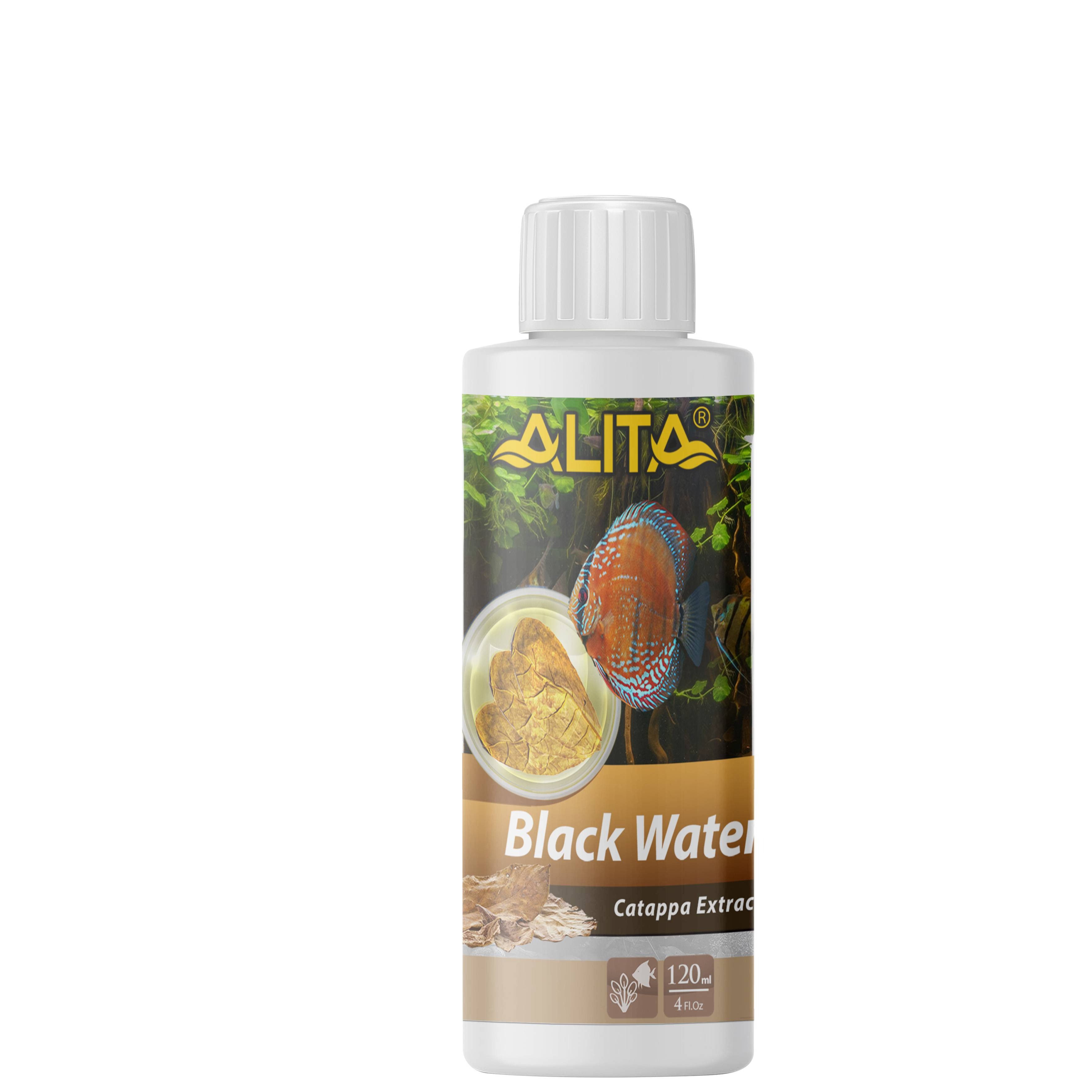 محلول آکواریوم آلیتا مدل بلک واتر Black Water حجم 120 میل