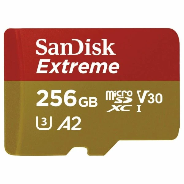 کارت حافظه microSDXC سن دیسک مدل Extreme کلاس A2 استاندارد UHS-I U3 سرعت 190MBps ظرفیت 256 گیگابایت