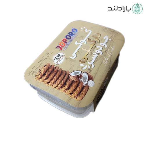 کوکی جو دوسر نارگیلی رژیمی پروتئینه جوپرو 350 گرمی (شیرین شده با استویا)